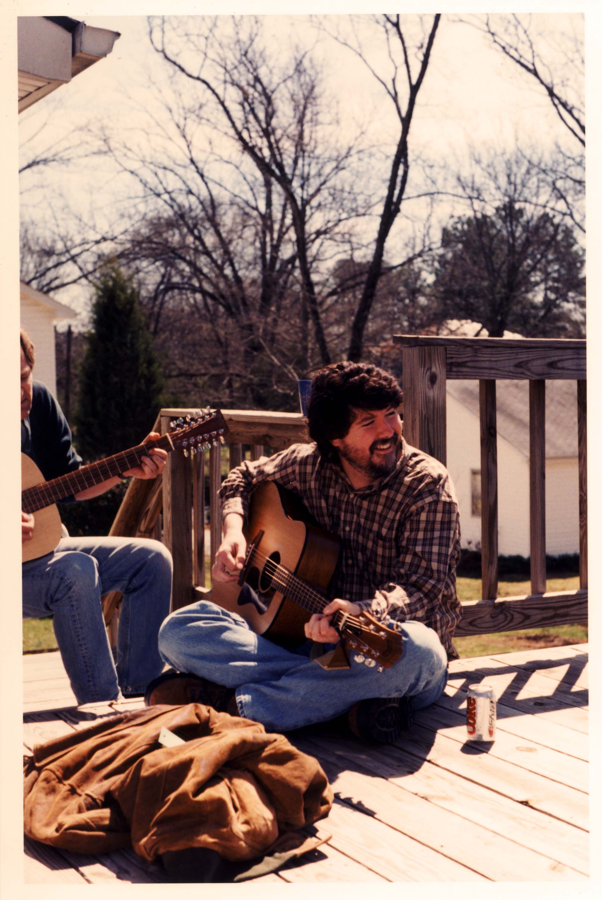Geoff and Bill back deck