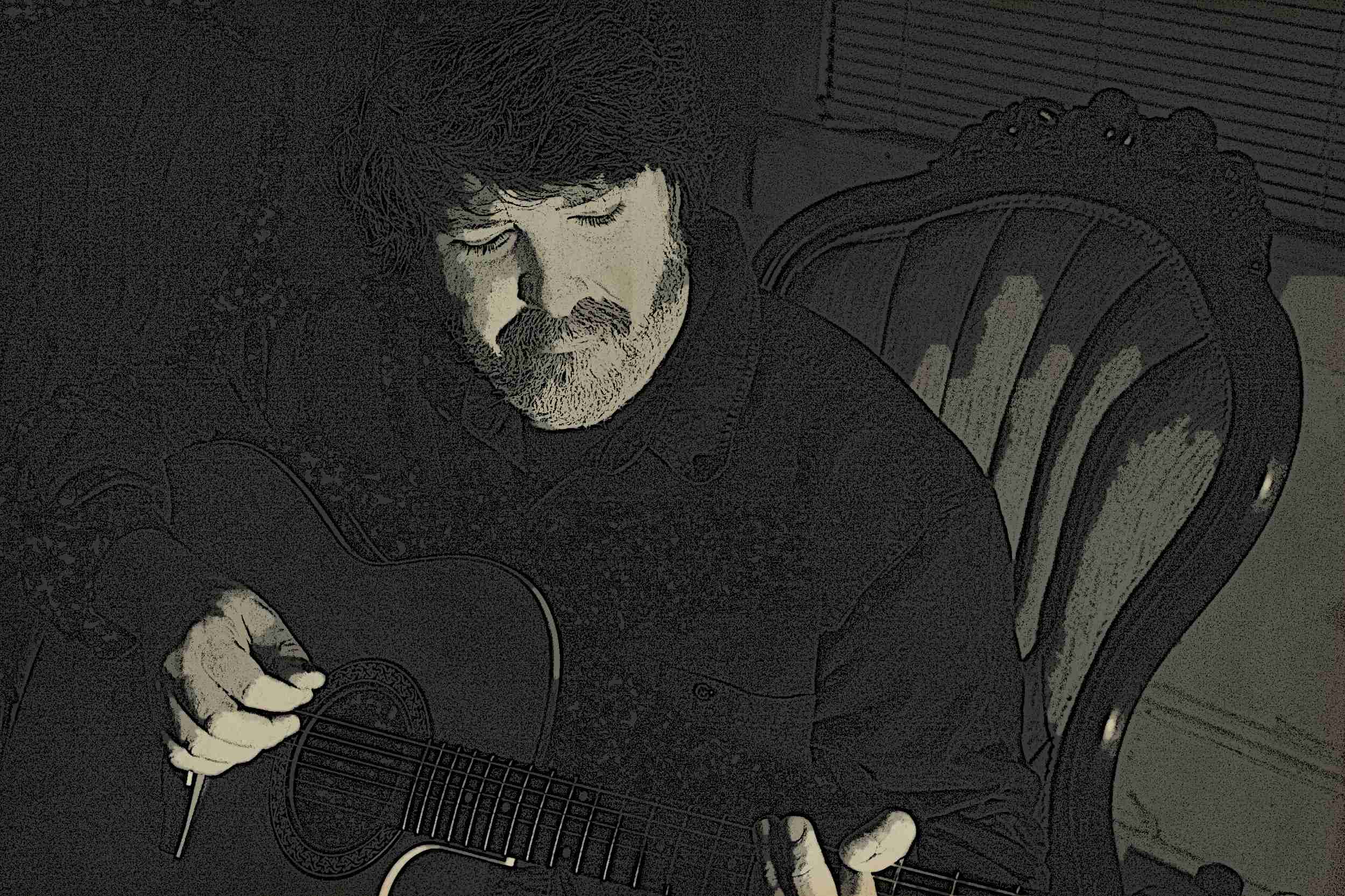 Playing acoustic in South Hill